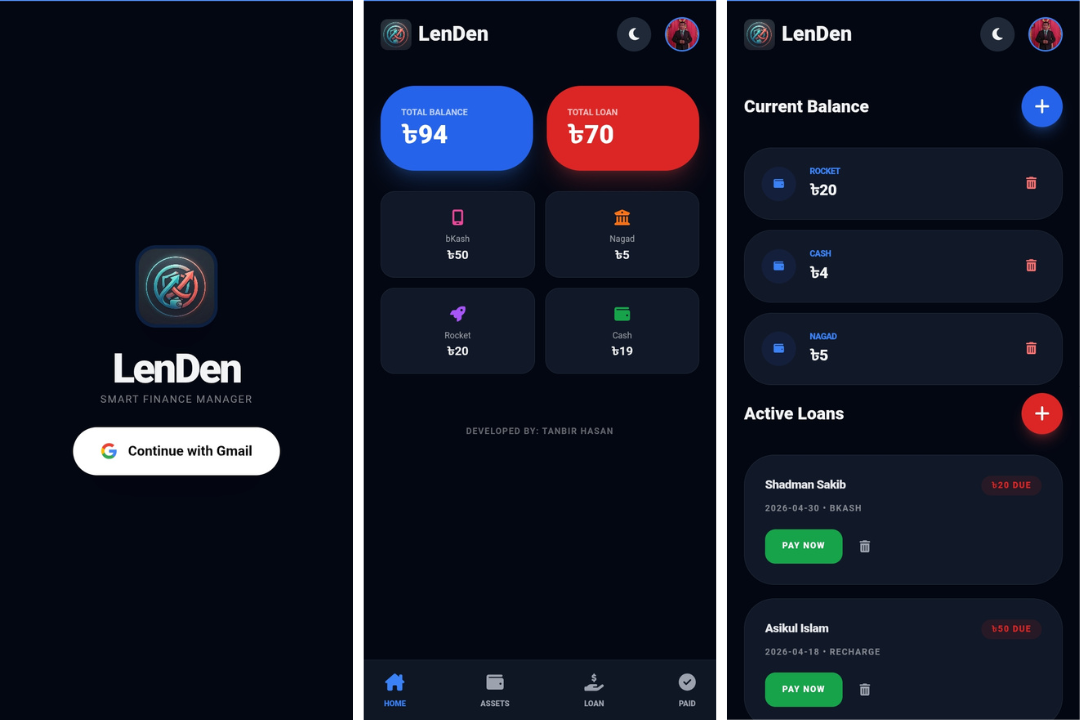 LenDen - Smart Finance Manager